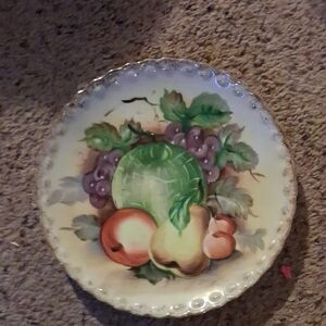 Elegant Fruit Motif Decorative Plate